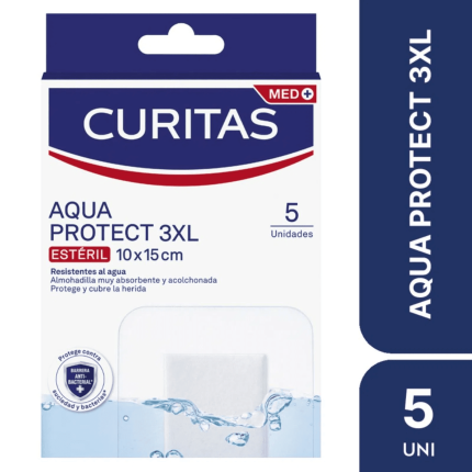 Curitas Med Aqua Protect Esteril 10x15cm 3 XL 5 Unidades