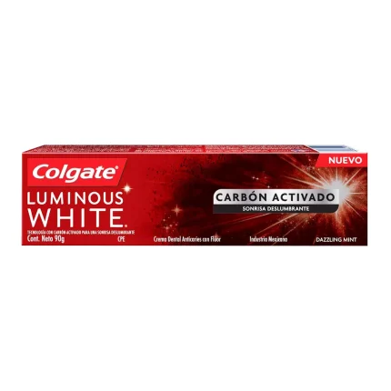 Colgate Luminous White Carbón Activado X 90 gr