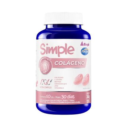 Simple Bago Colágeno 60 Pastillas De Goma