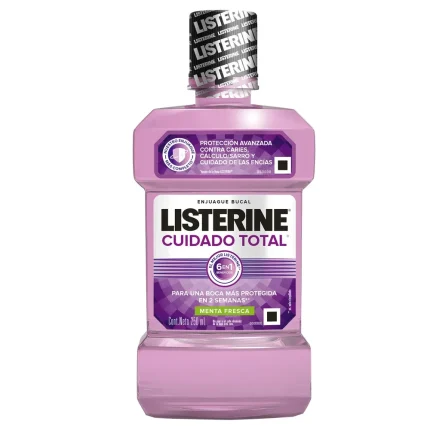 Listerine Enjuague Bucal Cuidado Total Frescura Intensa x 250 ml