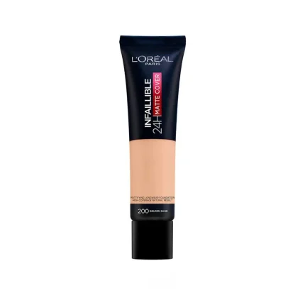 Loreal Paris Base Infallible 24hs Matte Cover 200 Golden Sand