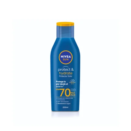 Nivea Sun Protector solar humectante en loción Protect Hydrate Fps 70 200 ml