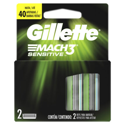 Gillette Cuchilla de Respuesto Mach3 Sensitive 2 unidades