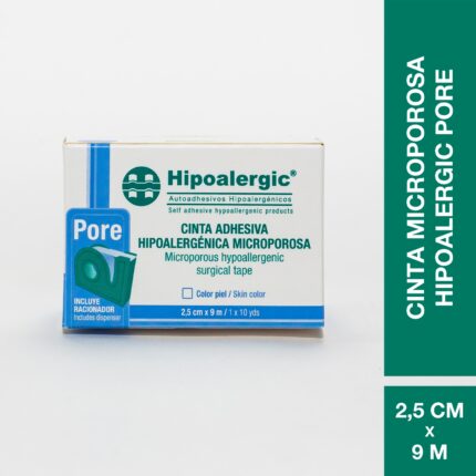 Hipoalergic Pore Cinta Adhesiva Microporosa 2,5 cm x 9 m (caja x 1 unidad)